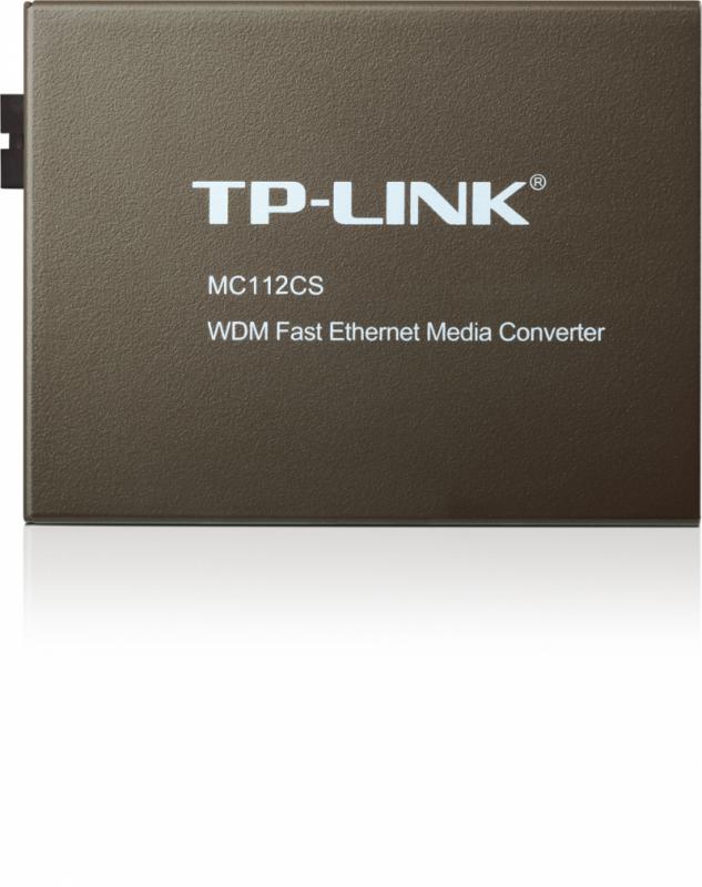 TP-LINK Omada 10/100 Mbps RJ45 to 100 Mbps Single-mode SC WDM Bi-Directional Fiber, MC112CS