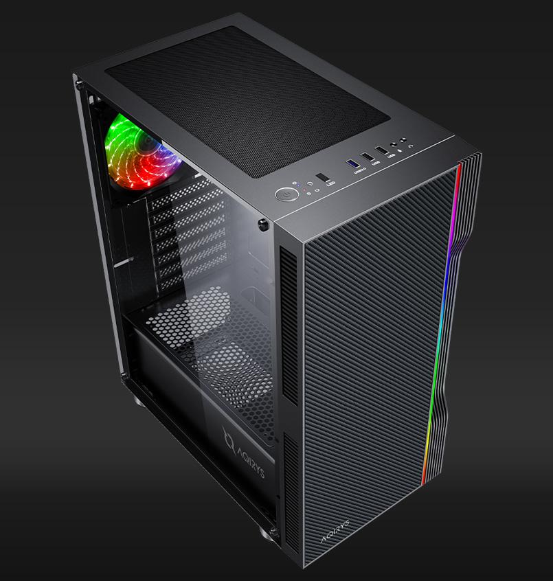 AQIRYS Carcasa AQYRIS ELECTRA Mid Tower ARGB NEGRU, AQRYS_ELECTRA - imagine 3