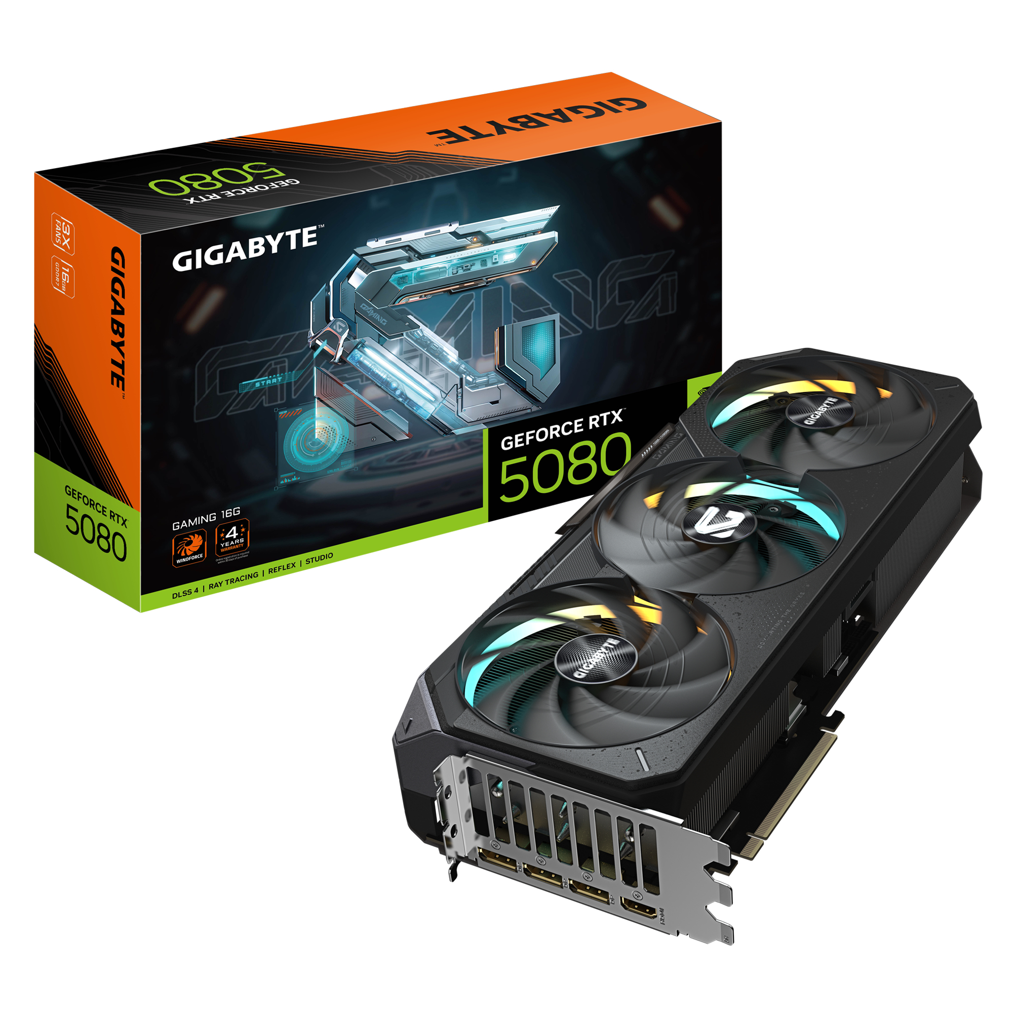 Gigabyte VGA PCIE16 RTX5080 16GB GDDR7/, GV-N5080GAMING-16GD