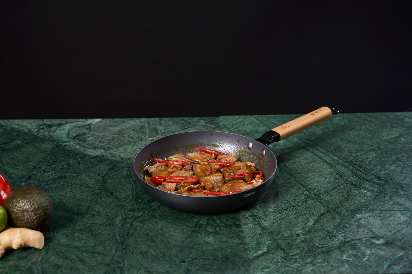 HEINNER TIGAIE ALUMINIU 26X5 CM, RIKITO WATANABE, SAMURAI GOURMET, COOKING BY, HR-SNT-T26 - imagine 10