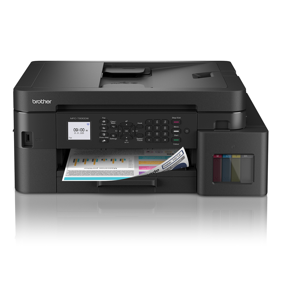 BROTHER Multifunctional Inkjet CIS Color MFC-T930DW, A4, Impr.|Scan.|Cop.|Fax, 17ppm, MFCT930DWYJ1