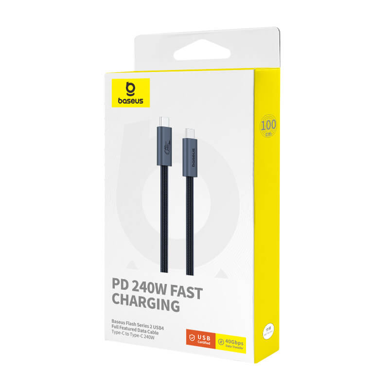 Baseus CABLU alimentare si date Flash Series 2 USB4, Fast Charging Data Cable pt., P10311803111-00 - imagine 8