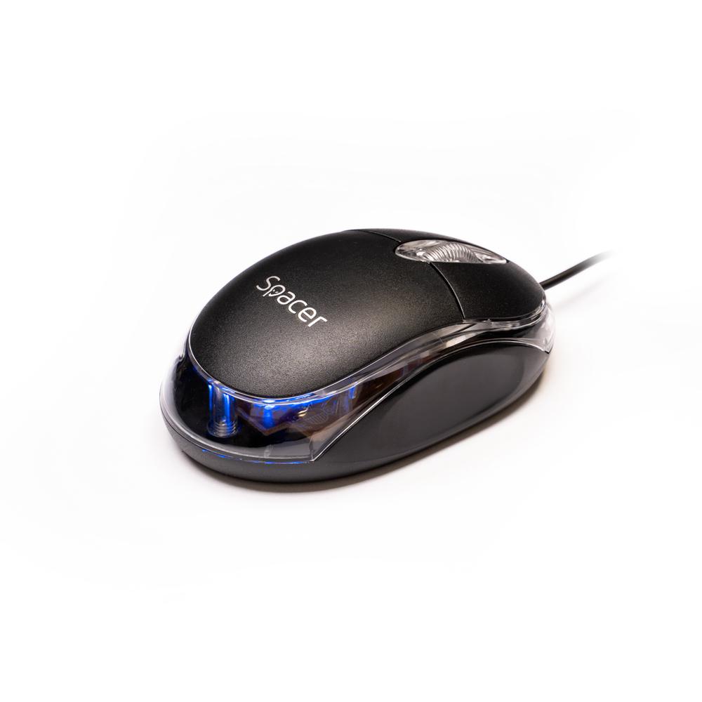 SPACER Mouse, 800 dpi, Negru, SPMO-080 - imagine 3