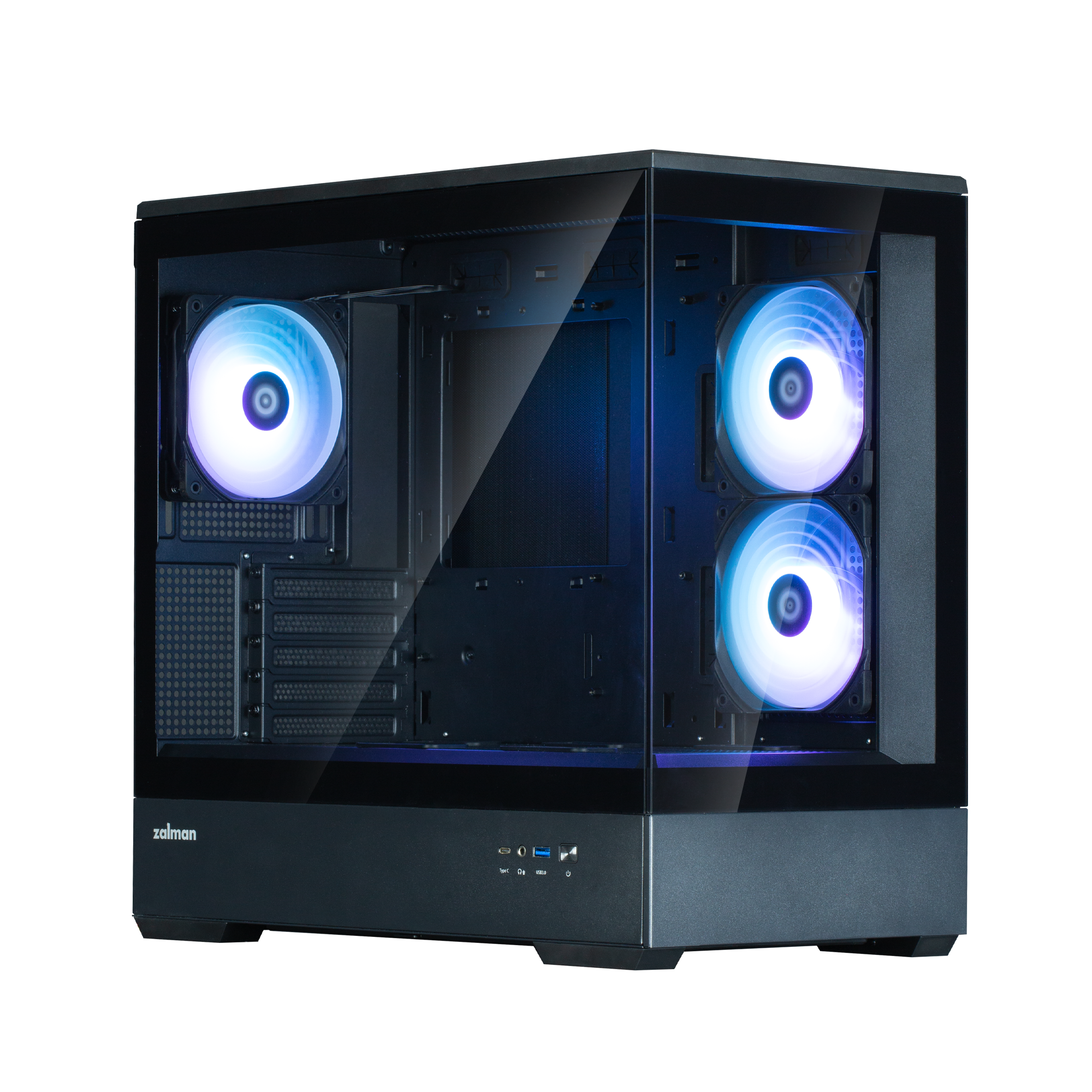 Zalman CARCASA P30 v2, P30 Black V2 - imagine 7