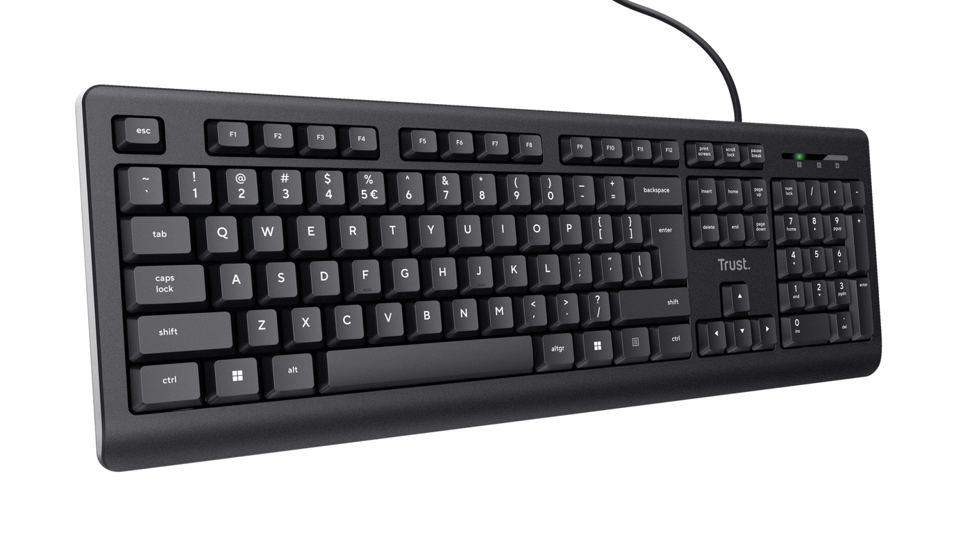 TRUST Tastatura 24639, USB, Negru, TR-24639