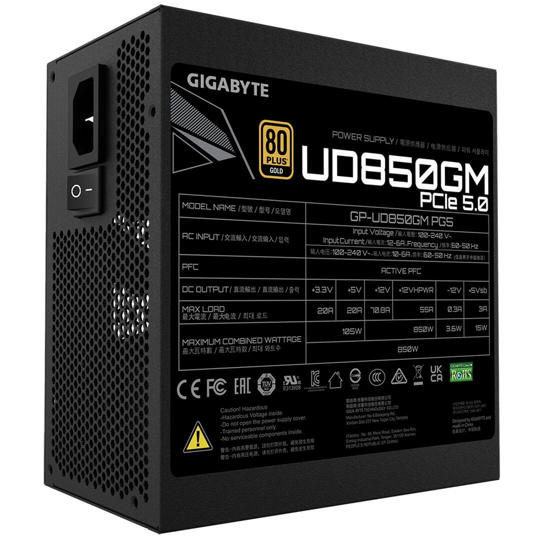 Gigabyte Sursa, GP-UD850GM PG5 - imagine 5