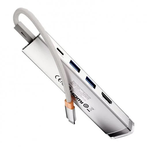 Baseus DOCKING Station Metal Gleam, conectare PC USB Type-C, USB 3.0 x 3|USB Type C, B0005280B811-11 - imagine 2
