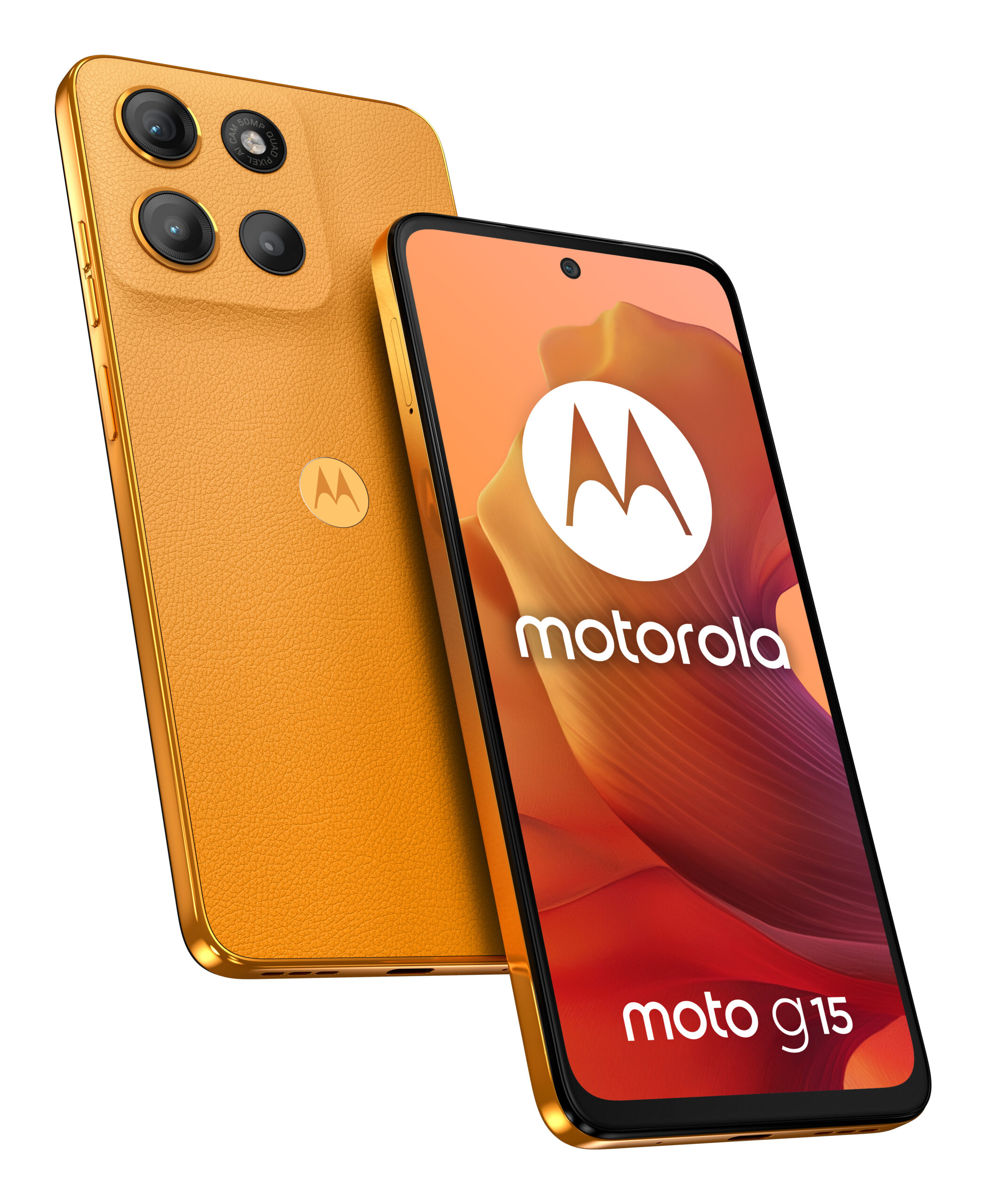 MOTOROLA Moto g15, 128GB, 4GB RAM, Dual SIM, 4G, Tri-Camera, Sunrise Orange, PB6E0011PL