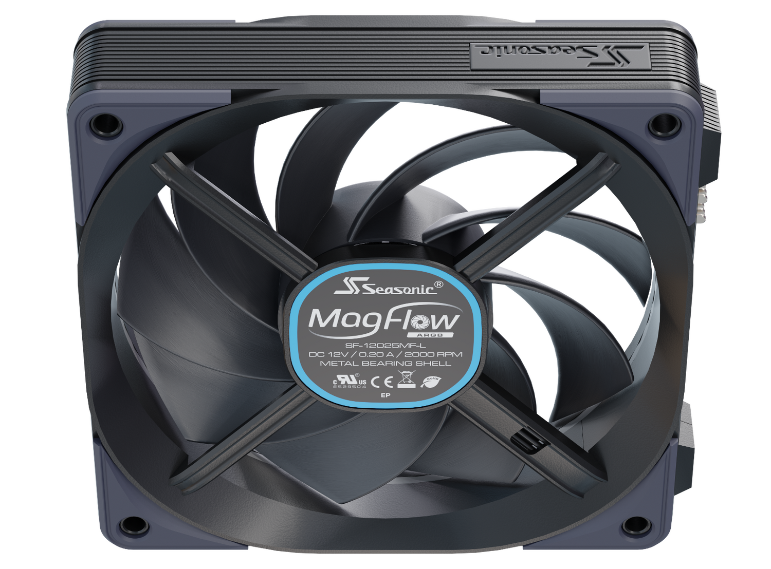 Seasonic Ventilator MagFlow 120 ARGB, MAGFLOW-1 ARGB - imagine 12