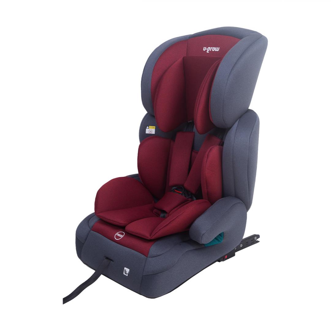 U-GROW Scaun auto/inaltator 76-150CM(15M-12Y), R129, isofix, rosu, UG-301ISO-RD - imagine 2