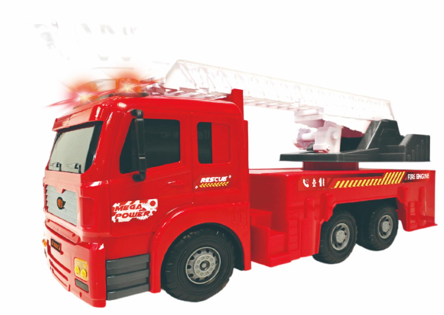 CEVODLE VEHICULE CU LUMINI, SUNETE SI FRICTIUNE, SCARA 1/6, 53 CM, AUTOSPECIALA, CEV06501-3002ROSU