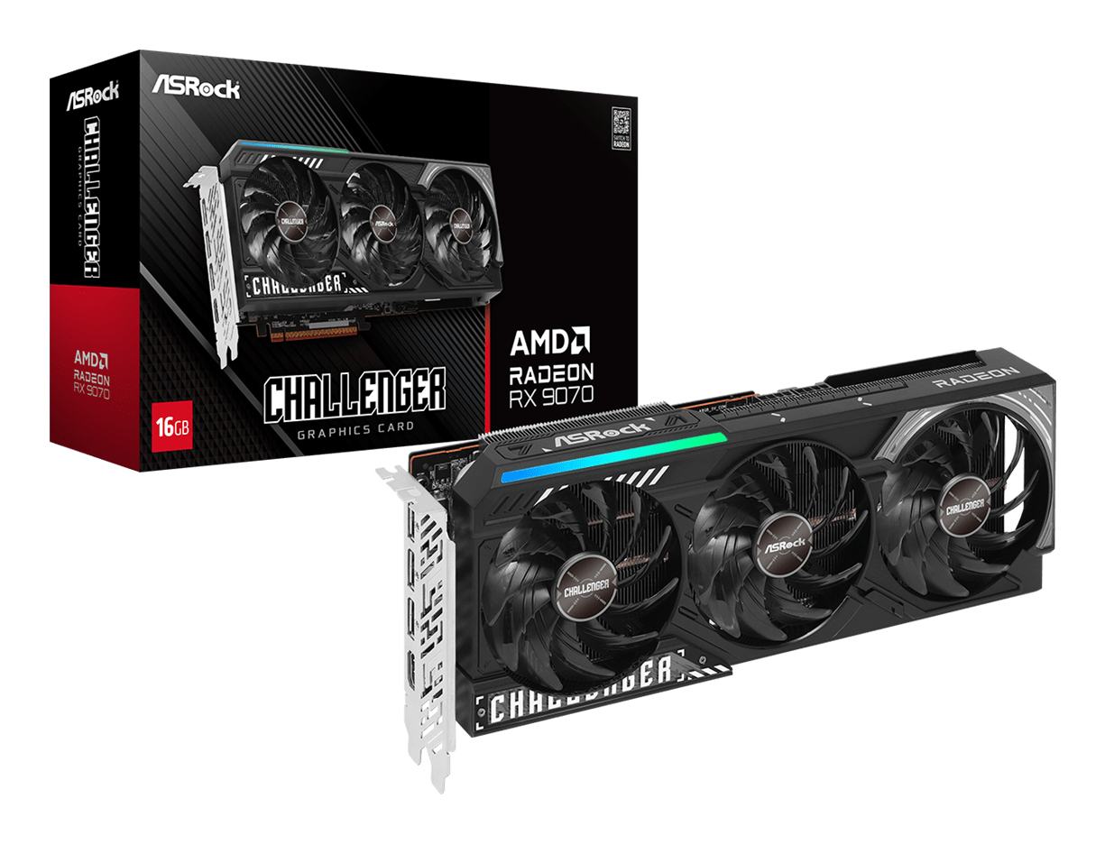Asrock VGA RX9070 CHALLENGER 16GB, RX9070 CL 16G - imagine 6
