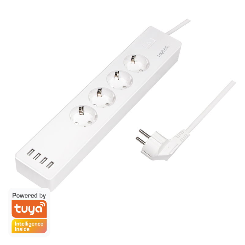 Logilink PRELUNGITOR,Wi-Fi,Schukox4,USBx4 5V/4A max.20W, cablu 3G 1.5mm2 10A, SH0104