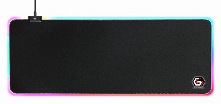 Gembird MousePAD - gaming, cauciuc si material textil, 800 x 300 x 4 mm, Iluminare 10, MP-GAMELED-L