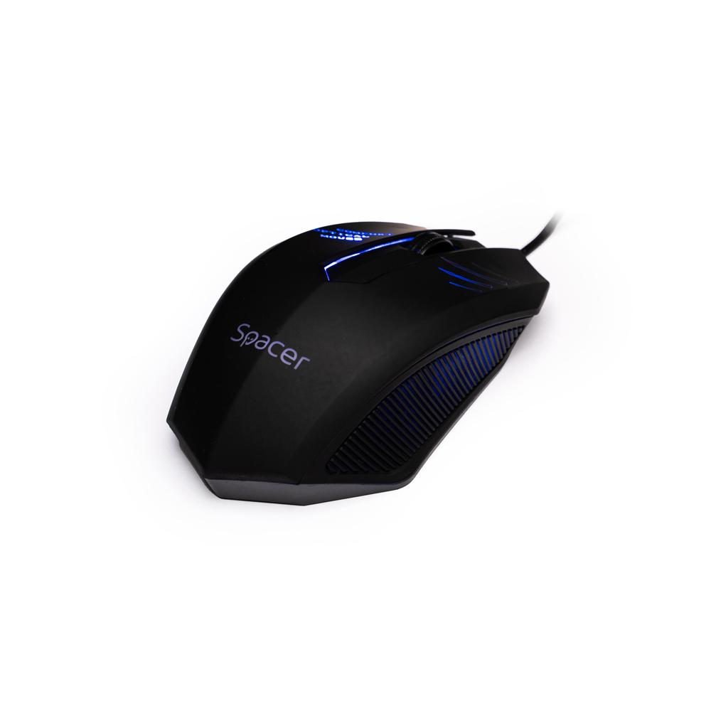 SPACER Mouse, 1000 dpi, Negru, SPMO-M20 - imagine 3