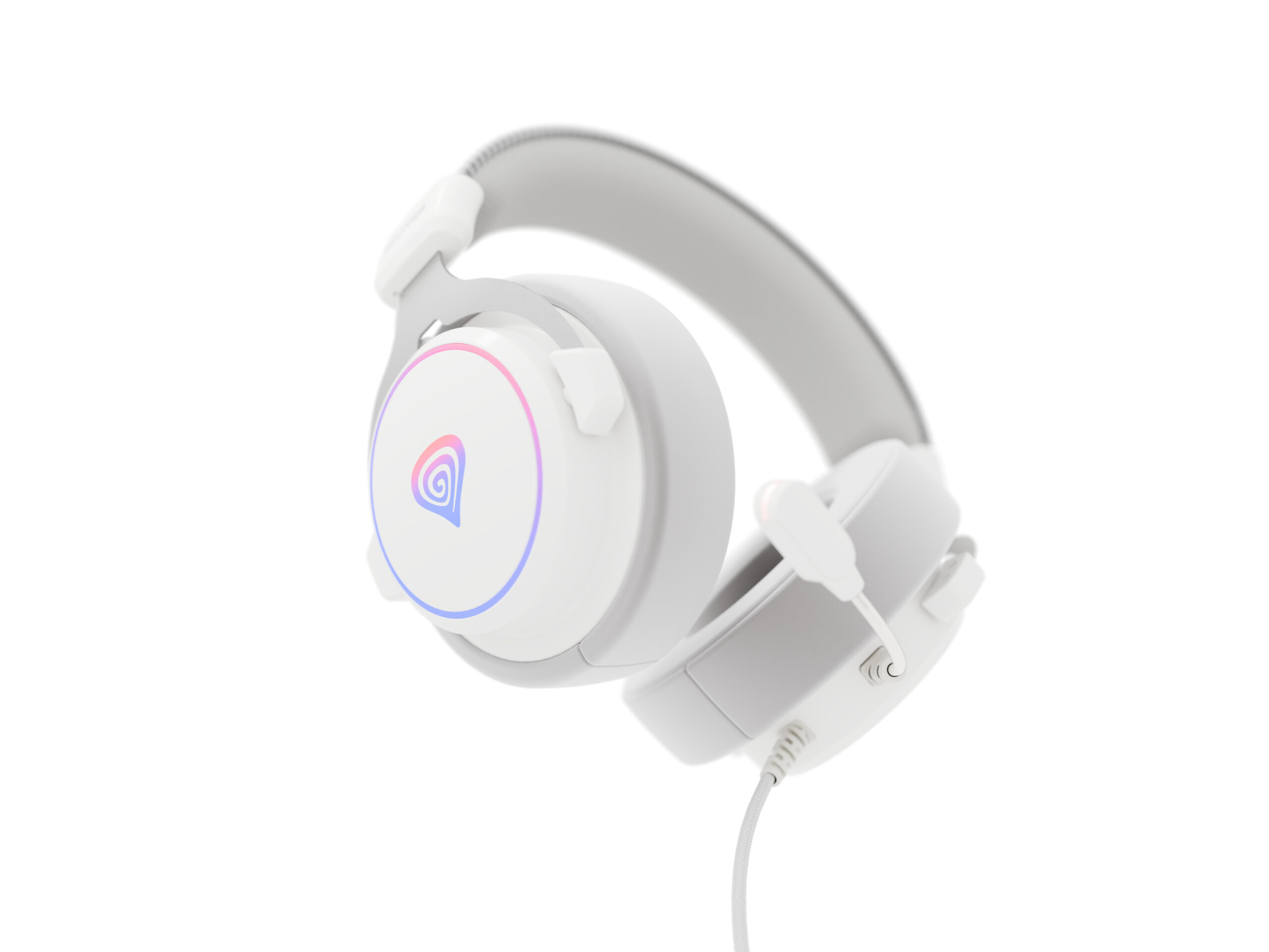 Genesis Casti cu fir Neon 764 alb, NSG-2170 - imagine 7