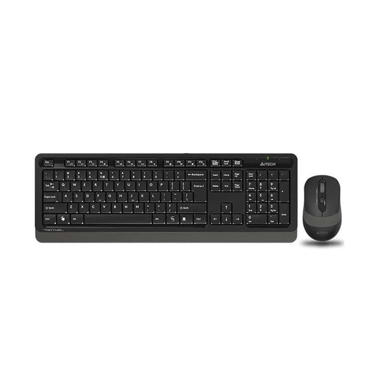 A4Tech Kit TASTATURA si Mouse, Fstyler FG10+FGK10, wireless, 104 taste format standard, FG1010 Grey