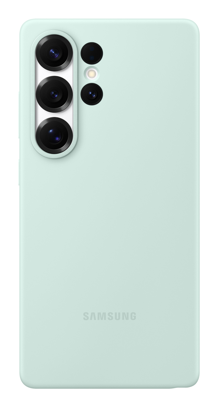 Samsung Capac protectie spate Silicone Case Galaxy S25 Ultra (S938) Verde Mint, EF-PS938CMEGWW