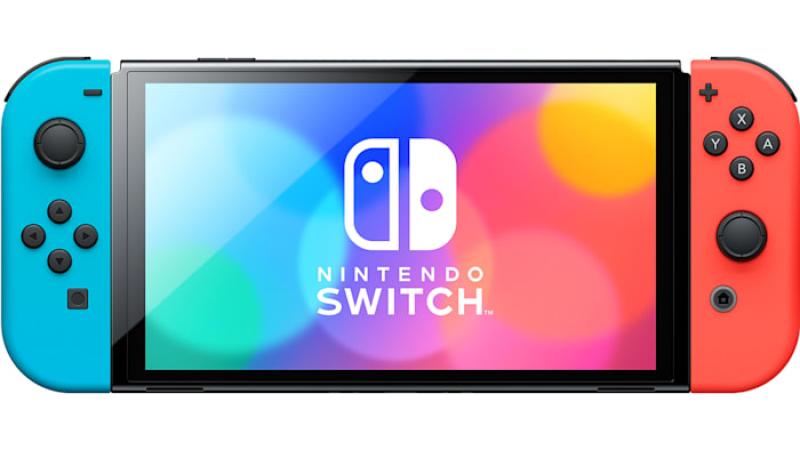 NINTENDO Switch OLED Neon Blue & Red, HEGSKABAA