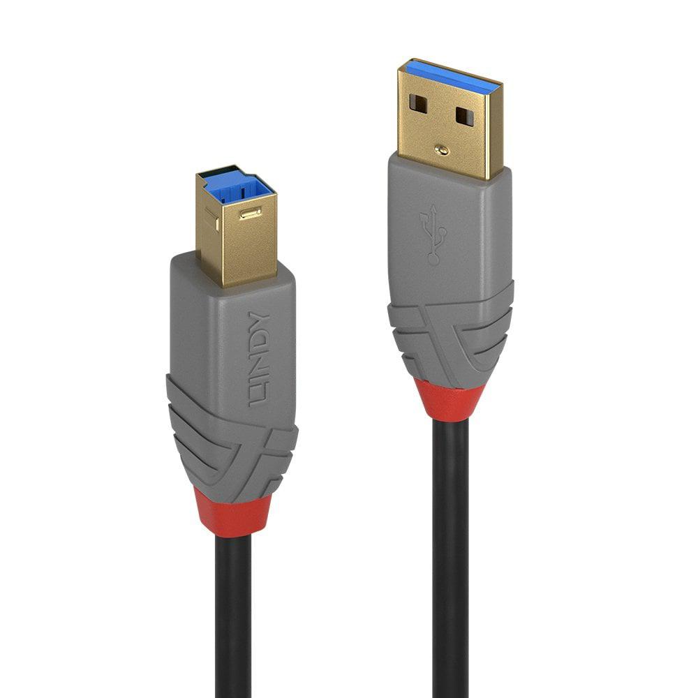 Lindy Cablu 5m USB 3.0 Typ A to B, Anthr, LY-36744