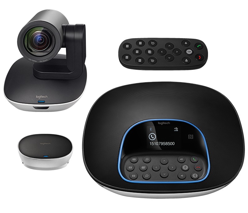 Logitech KIT CONFERINTA, Camera Web HD 1080p + Difuzor cu multiple functii, GROUP Video, 960-001057