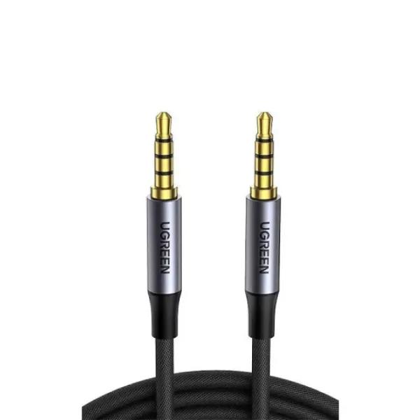 UGreen CABLU audio, AV183 stereo 4-pini (3.5 mm jack T/T), conectori auriti, 1.5m, braided, 20497