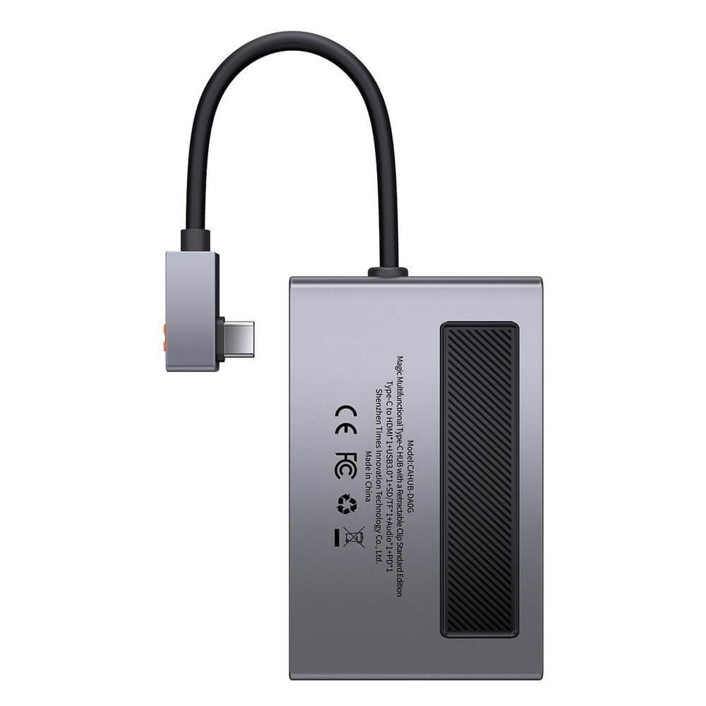 Baseus DOCKING Station Magic Multifunctional,conectare PC USB-C,USB 3.0x1, 3.5mm|card, CAHUB-DA0G - imagine 2