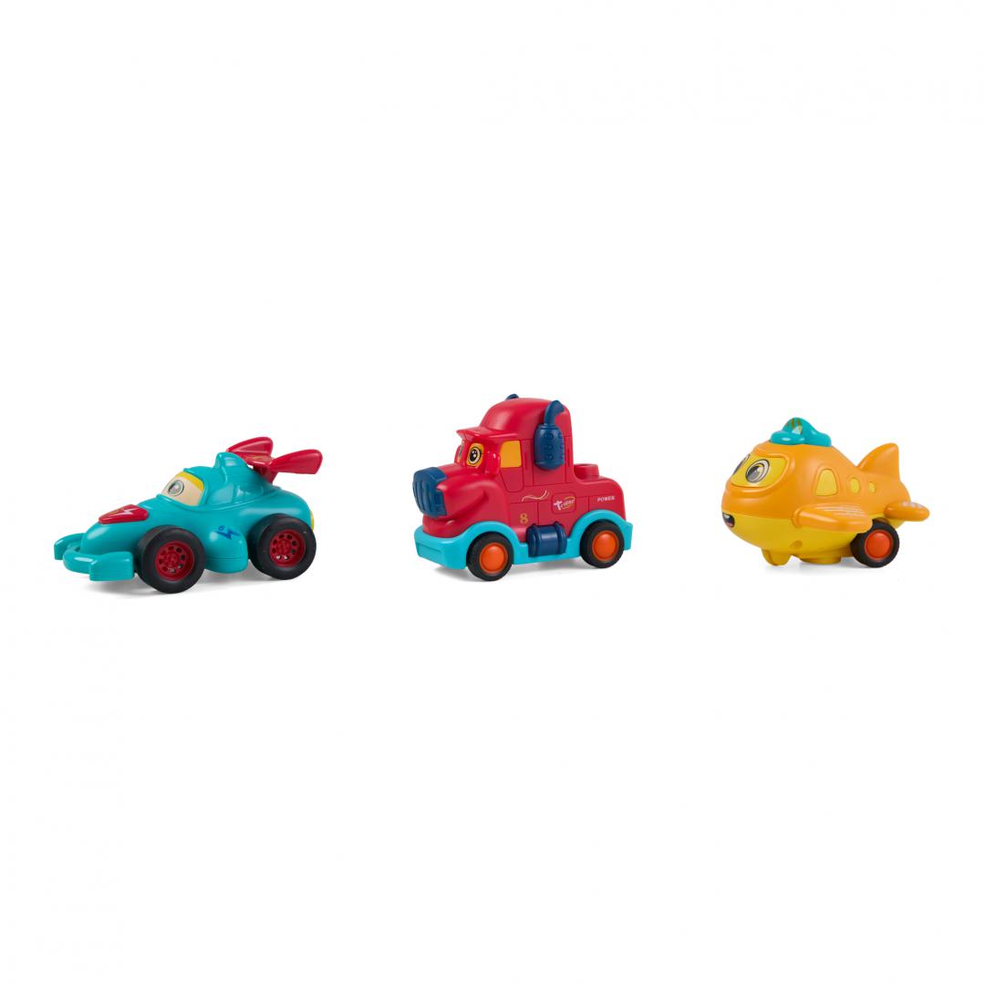 MomKi SET 3 VEHICULE ACTIONATE PRIN INERTIE, DIVERSE MODELE SI CULORI, MOMKI899-17E - imagine 10