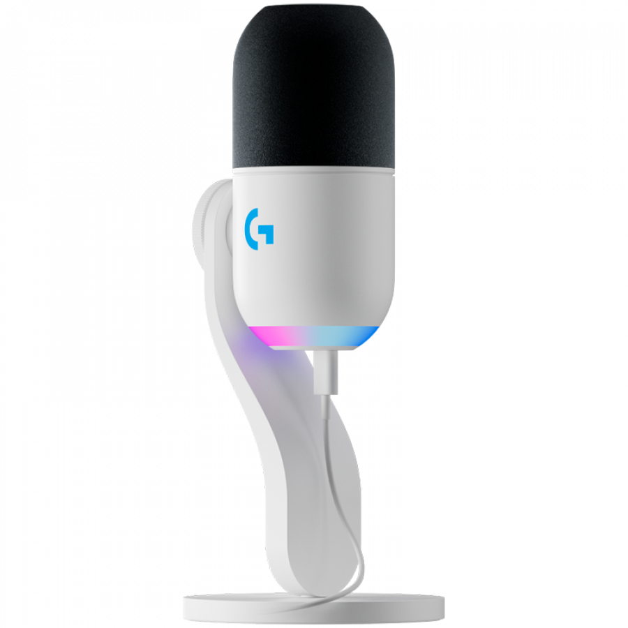 Logitech G Yeti GX RGB Gaming Microphone - LIGHTSYNC - OFF WHITE - USB, 988-000576