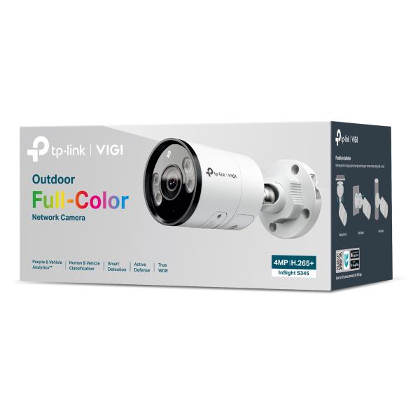 TP-LINK Camera IP Bullet VIGI, 4MP, Lentila 2.8mm, IR+WL 30m, rezolutie video, INSIGHT S345(2.8MM) - imagine 4