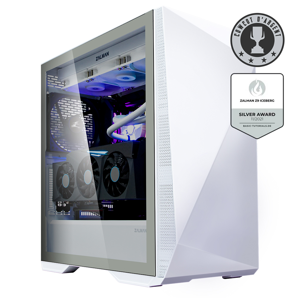 Zalman CARCASA Z9 Iceberg, middle tower, gaming, fara sursa, suporta 7xfan, 2xfan, Z9 Iceberg White