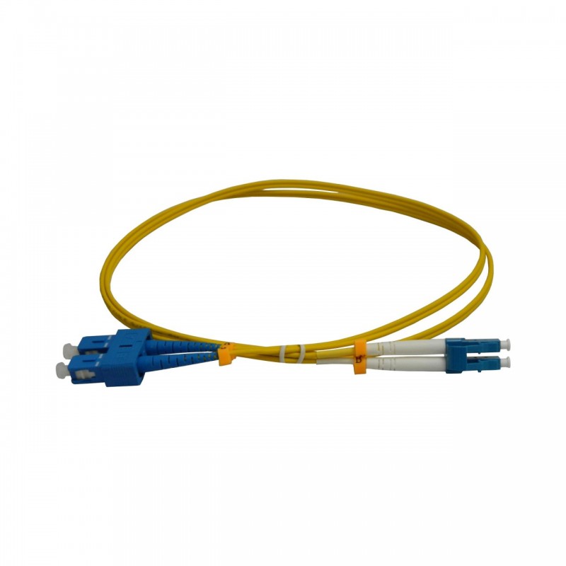 EMTEX Patchcord FO SC/PC-LC/PC, SM OS2 9/125, manta LSZH 2.0mm, duplex 20m, SC-LC-SM/DX-20