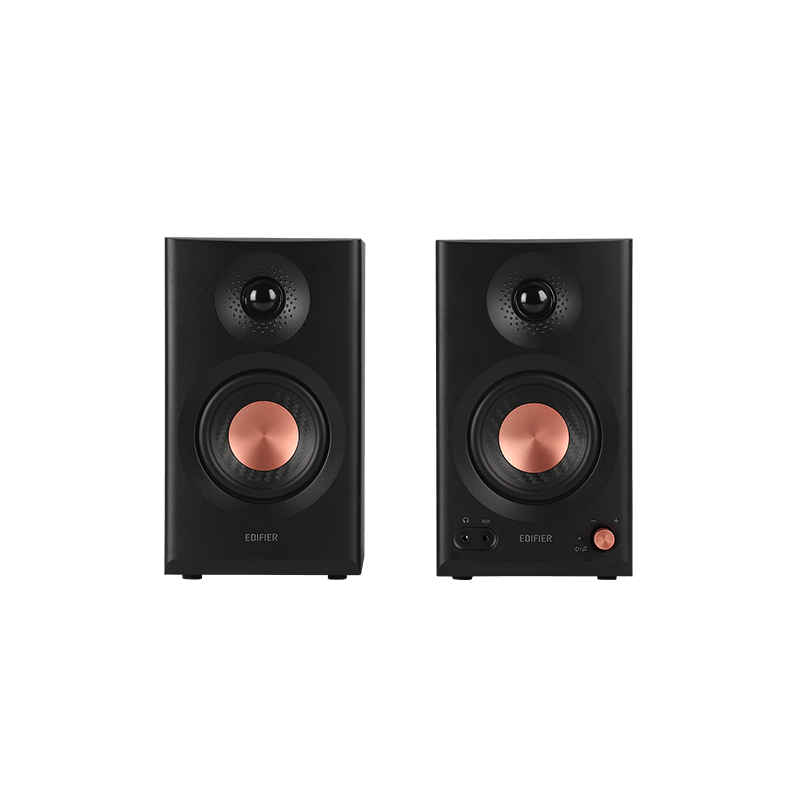 Edifier BOXE 2.0, RMS: 36W (2 x 18W), studio monitor, volum, bass, treble, intrare jack 6.35, MR3-BK - imagine 2