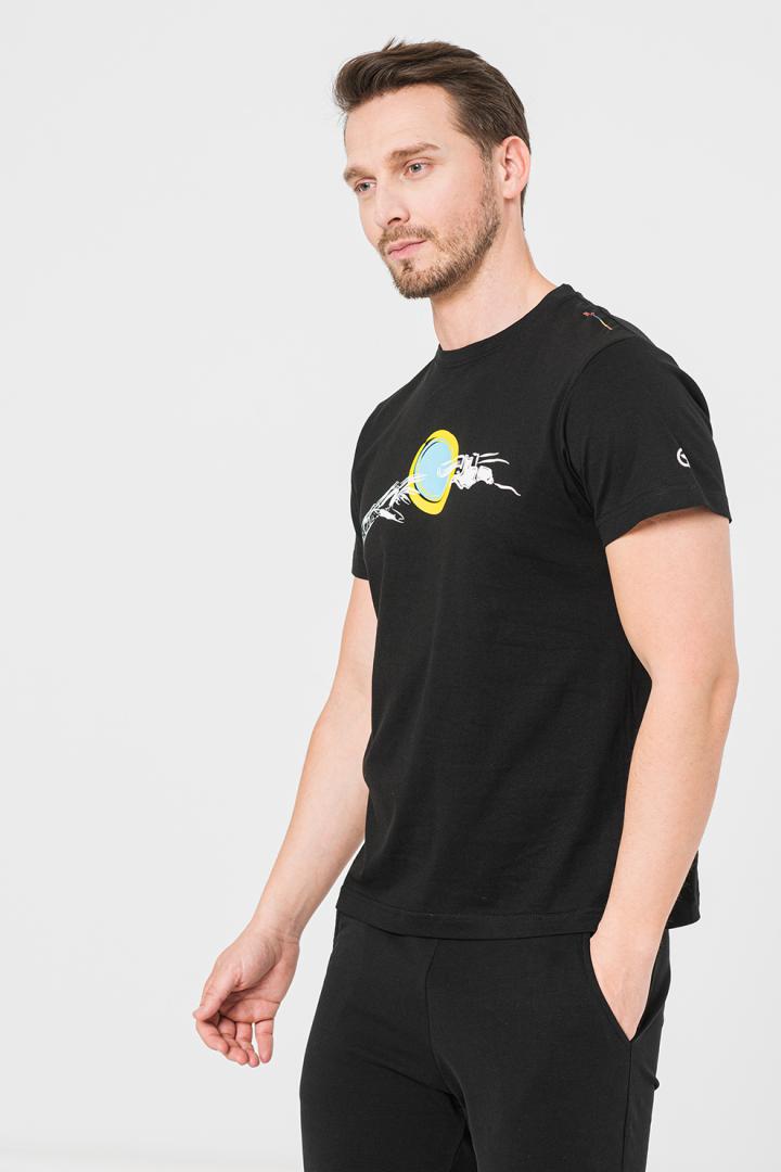 PEGAS TRICOU CASUAL MANA BICICLETA BARBATI BLACK-XL, PS2122-00-01MB-XL