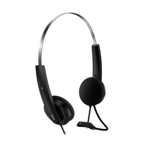 Genius CASTI HS-220U, cu fir, utilizare multimedia, USB Type-C, microfon pe brat, 31710032401 - imagine 2