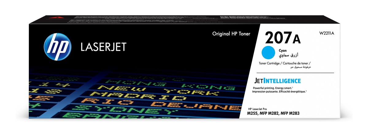 HP Toner Original Cyan, nr.207A pentru Color LaserJet Pro M255|M282|M283, 1.25K, W2211A