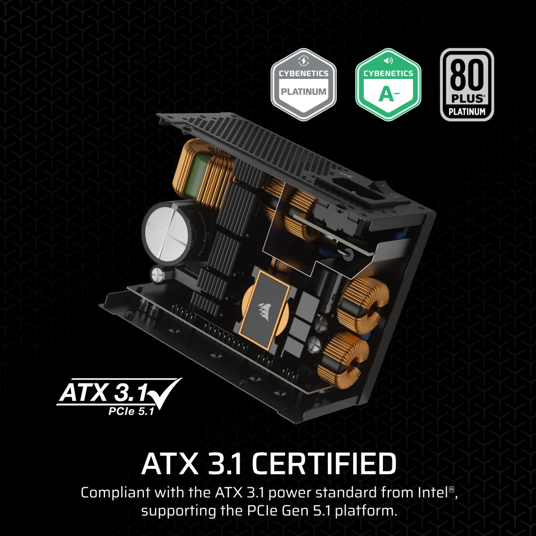 Corsair Sursa power supply unit 850 W 24-pin ATX ATX Black, CP-9020256-EU - imagine 3