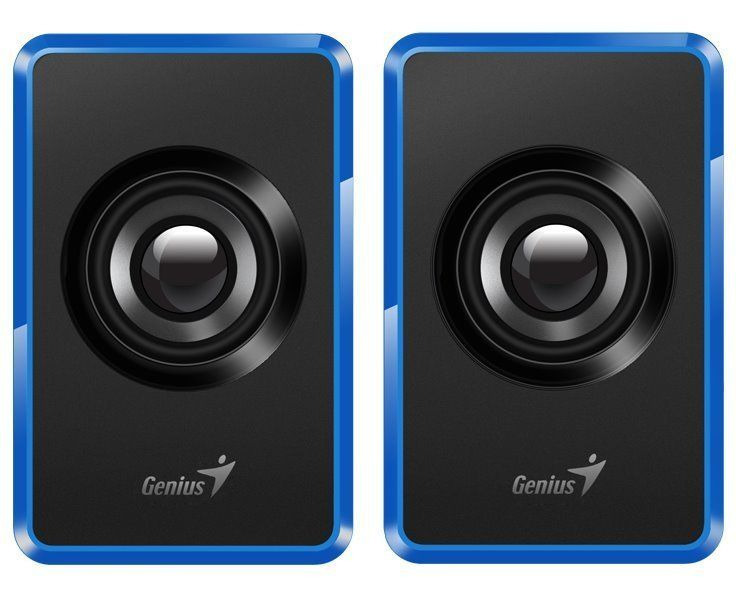 Genius BOXE 2.0, RMS: 3W (2 x 1.5W), USB power, 1.2m, blue, "SP-U125", 31730042402