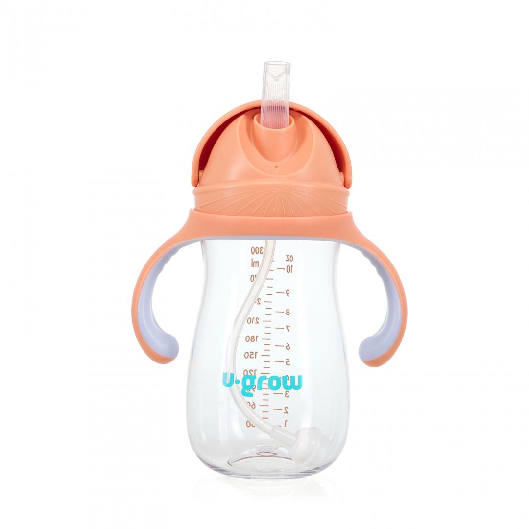 U-GROW Cana cu pai tritan, orange, 300ml, UG-895OG