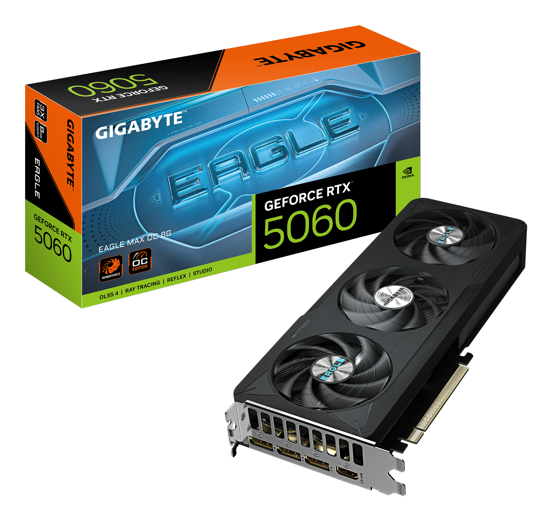 Gigabyte VGA GB RTX 5060 EAGLE MAX OC 8GB, GV-N5060EAGLEMAX OC-8GD