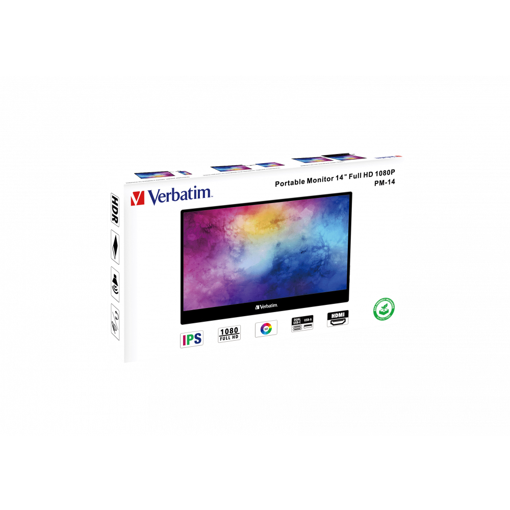 Verbatim Monitor portabil 14" FHD, 49590 - imagine 3