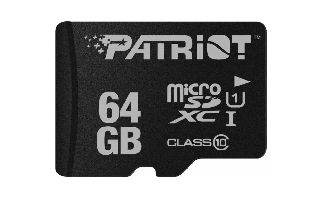 Patriot CARD MicroSD, 64 GB, MicroSDXC, clasa 10, standard UHS-I U1, PSF64GMDC10