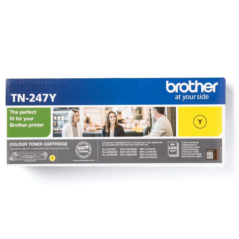 BROTHER Toner Original Yellow pentru HL-L3210|L3270|DCP-L3510|L3550|MFC-L3730|L3770, 2.3K, TN247Y