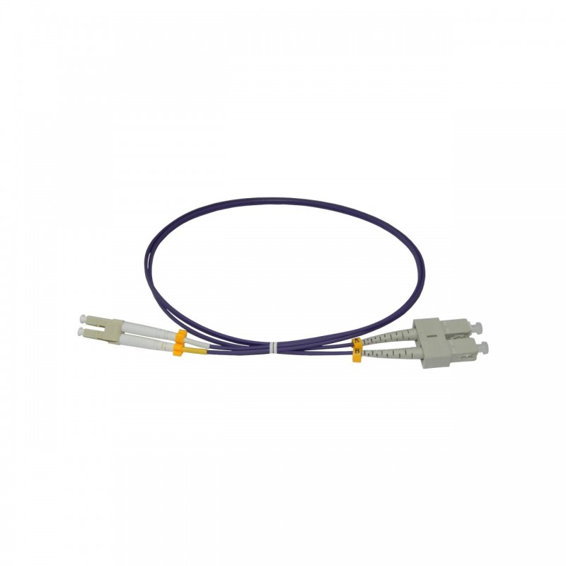 EMTEX Patchcord FO SC/PC-LC/PC, MM OM4 50/125, manta LSZH 2.0mm, duplex 1m, SC-LC-MM4/DX-1