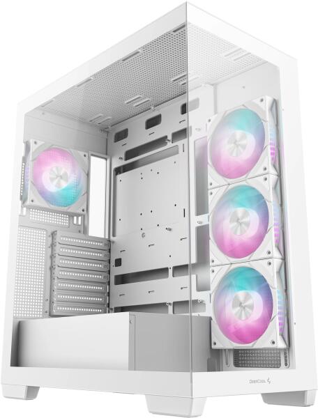 Deepcool CARCASA CG580 4F Wh, middle tower, gaming, fara sursa, suporta 8xfan, R-CG580-WHADA4-G-1