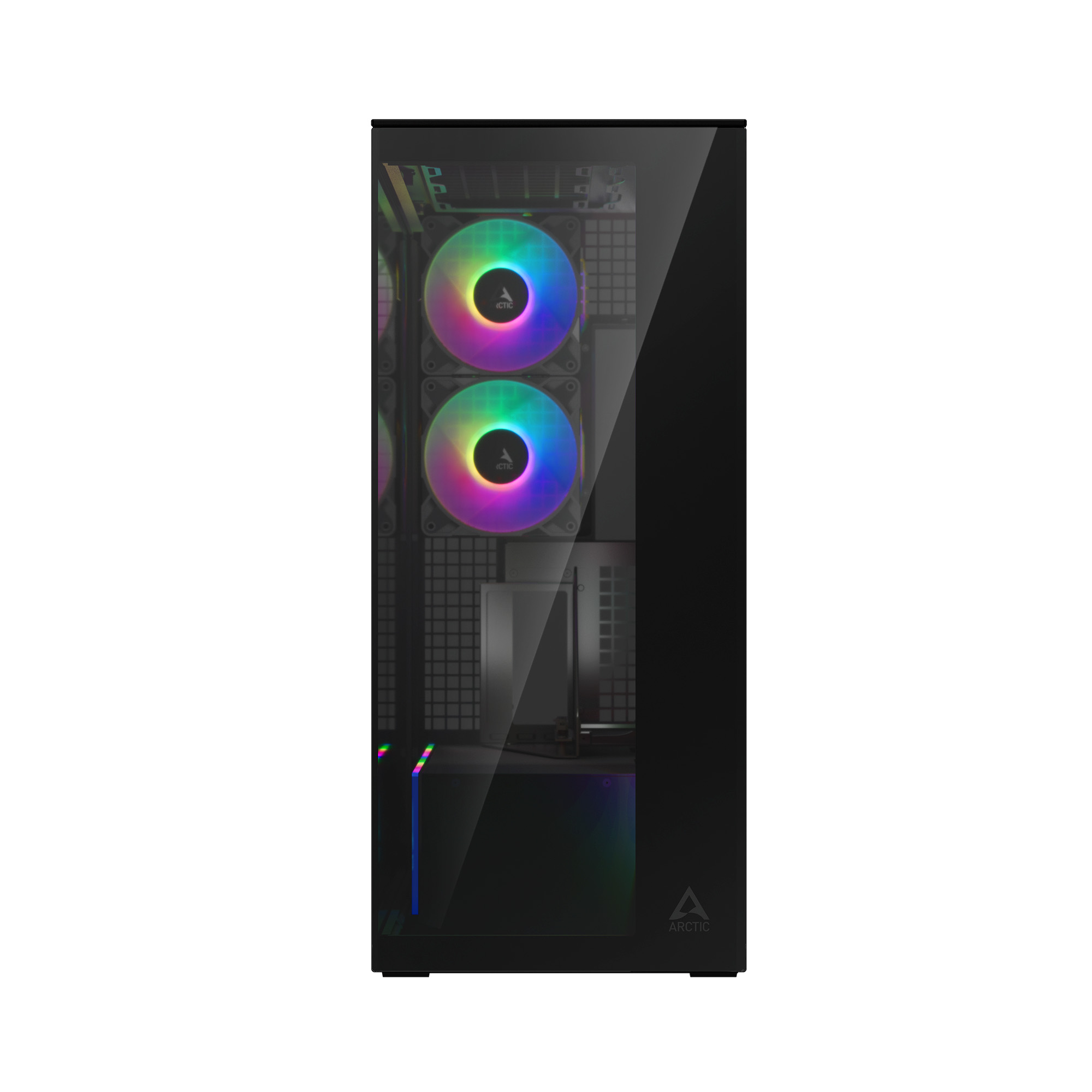 Arctic CARCASA Xtender Mirror BK VG, mid tower, max 8xfan, 3xP14 ProR ARGB si 2xP12Pro, ACPCC00019A - imagine 3