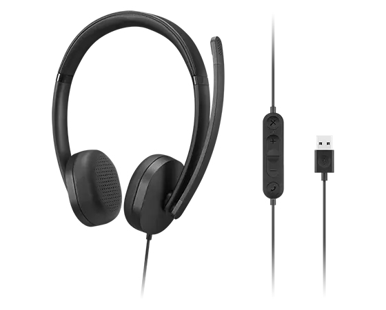 Lenovo USB-A Wired Stereo Headset Gen 2, 4XD1P83425 - imagine 2