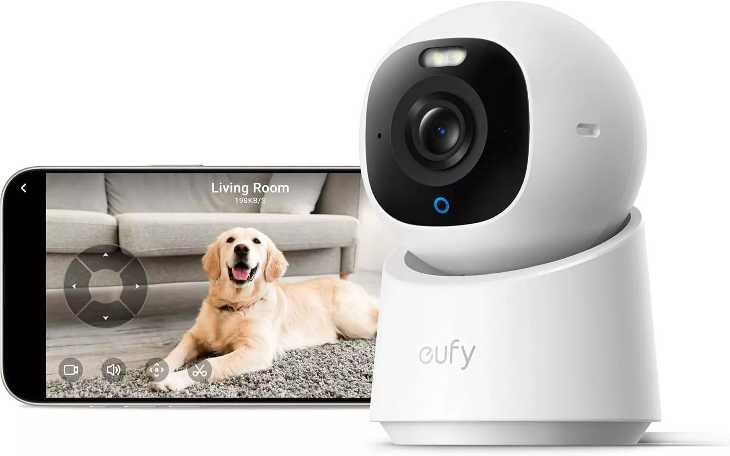 Anker Camera supraveghere video indoor eufy E30 4K UHD, 360, AI, Night Vision Color, Alb, T8417321