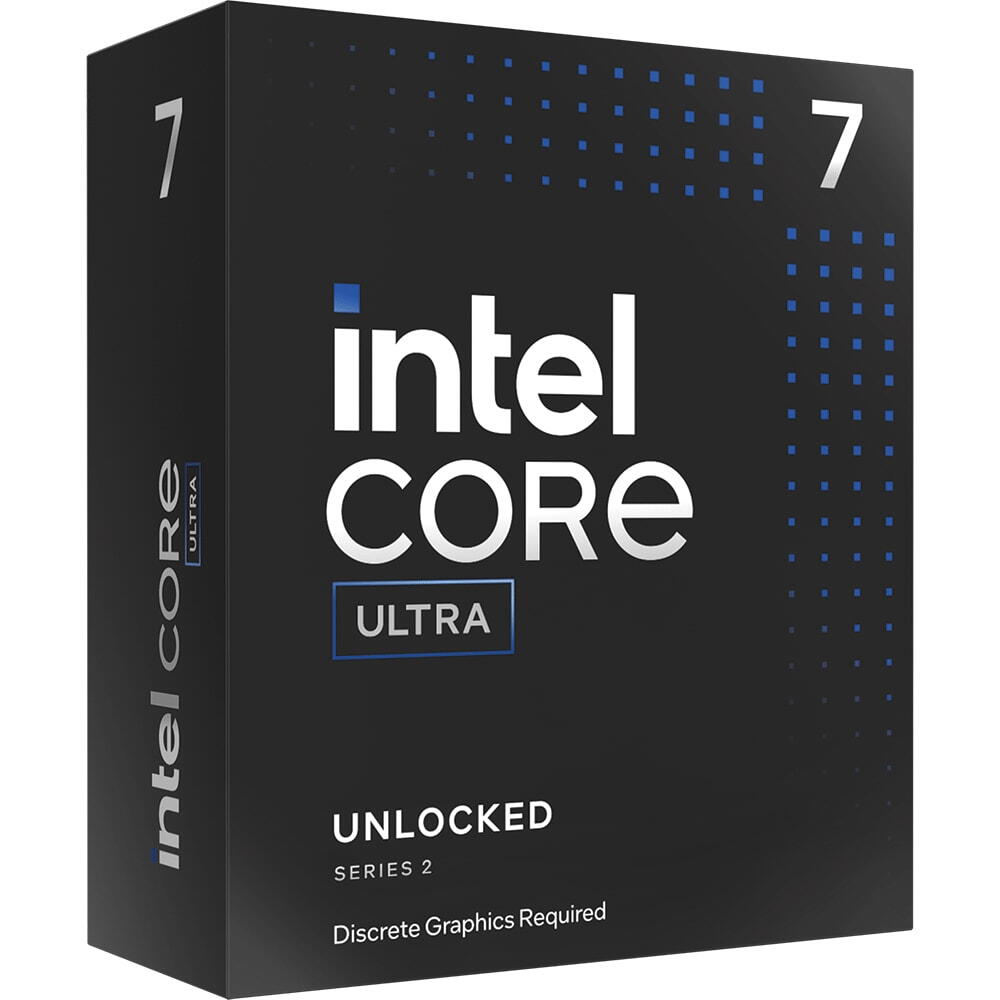 Intel Core Ultra 7 265KF 5.5GHz FCLGA18W LGA1851 30M Cache Boxed CPU, BX80768265KF