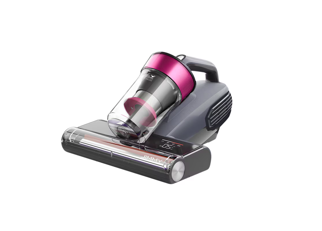 JIMMY Aspirator Antiacarieni, 600W, Sterilizare UV-C + Ultrasunete, Aer Cald 65°C, Ecran, BX8-GREY